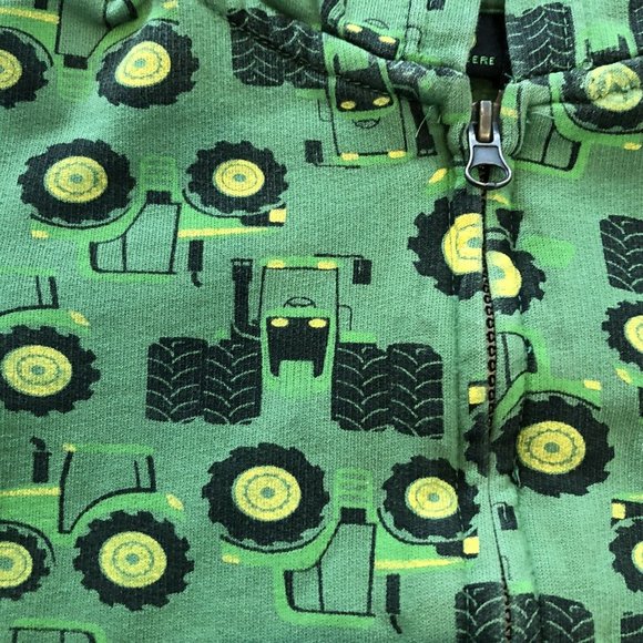 John Deere Toddler Boys Zip Up Sweatshirt Jacket Hoodie With Pockets Size 18M - Picture 5 of 7